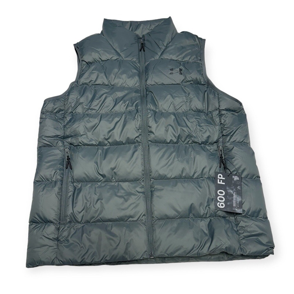 Under Armour Men's UA Storm 600 Down 2.0 Winter Puffer Vest Grey 1372650 Size M